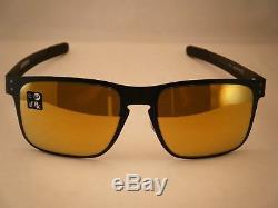Oakley Holbrook Metal Matte Black w 24K Iridium Lens NEW sunglasses (oo4123-13)