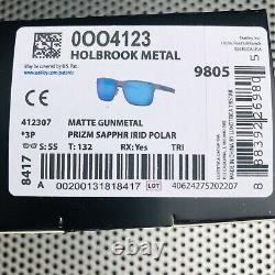 Oakley Holbrook Metal Matte Gunmetal Prizm Sapphire Irid Polarised Oo4123