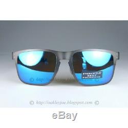 Oakley Holbrook Metal POLARIZED Sunglasses OO4123-0755 Gunmetal WithPRIZM Sapphire
