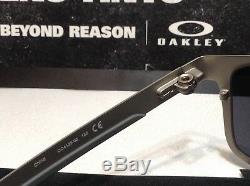 Oakley Holbrook Metal Satin Chrome with Black Iridium SKU# 4123-03 New with Bag