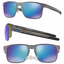 Oakley Holbrook Metal Sunglasses Matte Gunmetal / Prizm Sapphire Polarized