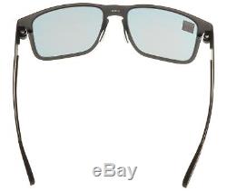Oakley Holbrook Metal Sunglasses OO4123-0255 Matte Black + Red Iridium Lens