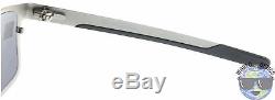 Oakley Holbrook Metal Sunglasses OO4123-0355 Satin Chrome Black Iridium BNIB