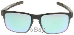 Oakley Holbrook Metal Sunglasses OO4123-0455 Matte Black Jade Iridium BNIB