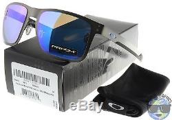 Oakley Holbrook Metal Sunglasses OO4123-0755 Gunmetal Prizm Sapphire Polarized