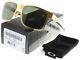 Oakley Holbrook Metal Sunglasses Oo4123-0855 Satin Gold Dark Grey Lens Bnib