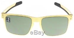 Oakley Holbrook Metal Sunglasses OO4123-0855 Satin Gold Dark Grey Lens BNIB