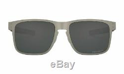 Oakley Holbrook Metal Sunglasses OO4123-0955 Satin Chrome with Przm Blk Polar Lens