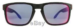 Oakley Holbrook OO9102-36 Matte Black Blue Iridium Sunglasses 55mm