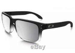 Oakley Holbrook OO9102-A9 Dark Ink Fade Chrome Polarized Lens Sunglasses New