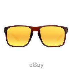 Oakley Holbrook OO9244-05 Matte Rootbeer/24K Iridium Asian Fit Men's Sunglasses