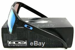 Oakley Holbrook POLARIZED Sunglasses OO9102-C1 Polished Black WithPRIZM Deep Water