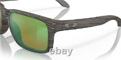 Oakley Holbrook POLARIZED Sunglasses OO9102-J855 Woodgrain /PRIZM Shallow Water