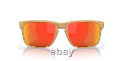 Oakley Holbrook POLARIZED Sunglasses OO9102-Y855 Stone Desert Tan With PRIZM Ruby