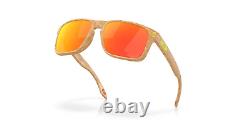 Oakley Holbrook POLARIZED Sunglasses OO9102-Y855 Stone Desert Tan With PRIZM Ruby