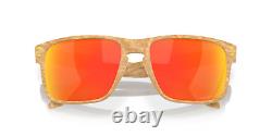 Oakley Holbrook POLARIZED Sunglasses OO9102-Y855 Stone Desert Tan With PRIZM Ruby