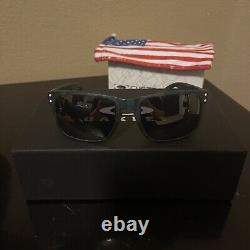 Oakley Holbrook Sunglasses Arctic Blue Camo Black Polarized Lenses With Box Custom
