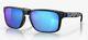 Oakley Holbrook Sunglasses Matte Black Prizmatic / Prizm Sapphire Polarized