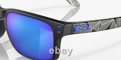 Oakley Holbrook Sunglasses Matte Black Prizmatic / Prizm Sapphire Polarized