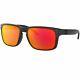 Oakley Holbrook Sunglasses Matte Black Withprizm Ruby Lens Men Oo9102 E255