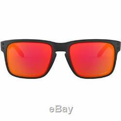 Oakley Holbrook Sunglasses Matte Black withPrizm Ruby Lens Men OO9102 E255