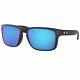Oakley Holbrook Sunglasses Matte Black Withprizm Sapphire Lens Men Oo9102 F055