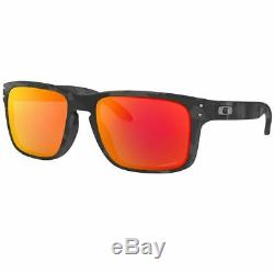 Oakley Holbrook Sunglasses Men Black Camo withPrizm Ruby Lens OO9102 E955