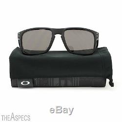 Oakley Holbrook Sunglasses OO9102-01 Matte Black Frame Warm Grey Lens
