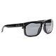 Oakley Holbrook Sunglasses Oo9102-02 Polished Black Frame Grey Polarized Lens