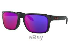 Oakley Holbrook Sunglasses OO9102-36 Matte Black With Positive Red Iridium 57MM
