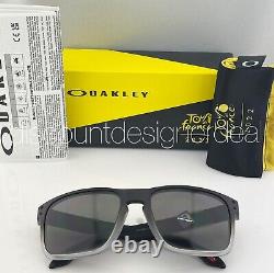 Oakley Holbrook Sunglasses OO9102-W1 Matte Black Gray Fade Frame Prizm Gray TDF