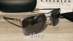 Oakley Holbrook Ti Satin Chrome Titanium frame Prizm Black sunglasses 006048 NEW