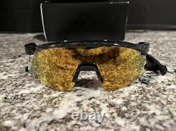 Oakley Hydra Prizm 24K Shield Men's Sunglasses 9229 Black Ink Frame 24K Gold Len