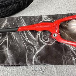 Oakley Jawbone 04-210 Sunglasses Red 62 18 Removable Lenses