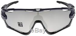 Oakley Jawbreaker Sunglasses OO9290-12 Navy Chrome Iridium Polarized Lens NIB