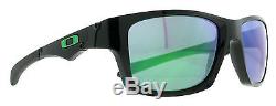Oakley Jupiter Squared OO9135-05 Polished Black/Jade Iridium Men's Sunglasses