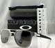 Oakley Latch Alpha Sunglasses Oo4128-01 Matte Silver Prizm Gray Polarized Lens