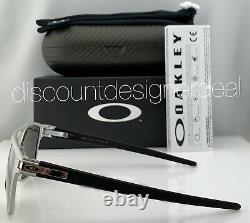 Oakley LATCH ALPHA Sunglasses OO4128-01 Matte Silver Prizm Gray Polarized Lens