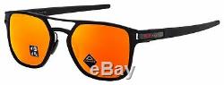 Oakley Latch Alpha Sunglasses OO4128-0553 Matte Black Prizm Ruby Polarized