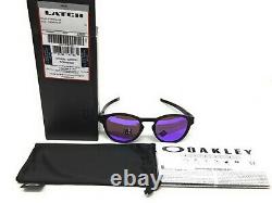 Oakley Latch Men's Matte Black Prizm Violet Sunglasses OO9265-5553