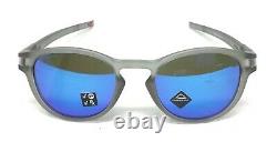 Oakley Latch Men's Matte Grey Prizm Sapphire Polarized Sunglasses OO9265-3253