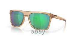 Oakley Leffingwell Sunglasses OO9100-0357 Matte Sepia Frame With PRIZM Jade Lens