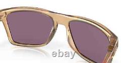 Oakley Leffingwell Sunglasses OO9100-0357 Matte Sepia Frame With PRIZM Jade Lens