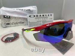 Oakley M2 Frame XL Custom Infrared Retina Burn Black Sapphire Iridium Sunglasses
