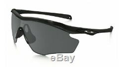 Oakley M2 Frame XL Men Sunglasses Sports OO9343-01 Polished Black / Grey