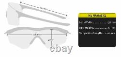 Oakley M2 Frame XL sunglasses White frame Fire Iridium Authentic OO9343-0545