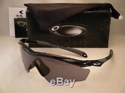 Oakley M2 XL Polished Black w Grey Lens NEW Sunglasses (oo9343-01)