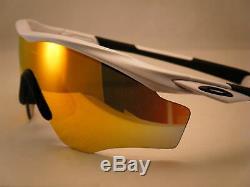 Oakley M2 XL Polished White w Fire Iridium Lens NEW sunglasses (oo9343-05)