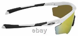 Oakley M2 XL Sunglasses OO9343-05 Polished White Fire Iridium Lens