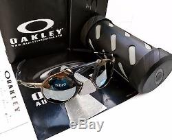 Oakley Mad Man X Metal Sunglasses OO6019-02 Pewter / Black Iridium Polarized